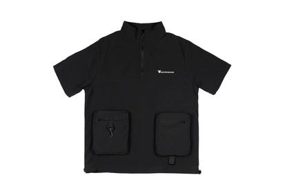 GW Quarter zipped short sleeves V2 (Black)