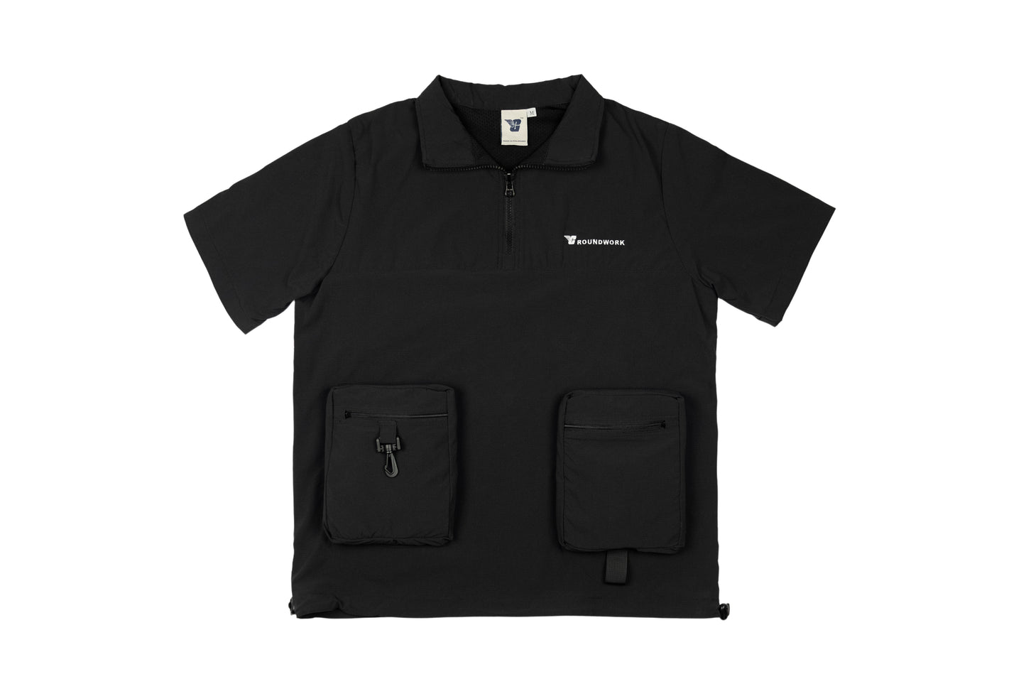 GW Quarter zipped short sleeves V2 (Black)