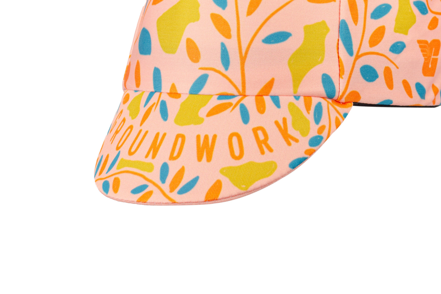 GW Leaves 4-Panel Cycling cap (Peach)