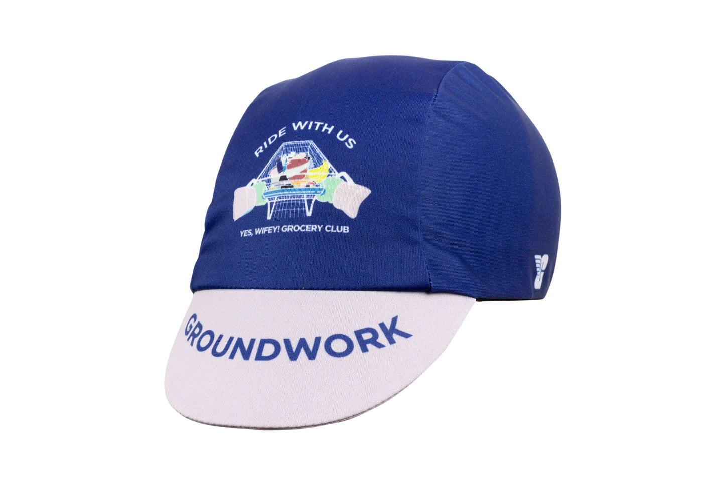 GW “YES WIFEY!” Cycling cap (Oxford Blue)