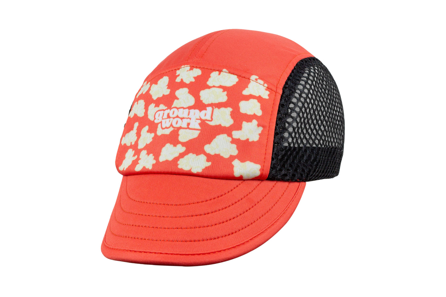 GW “POPCORN” Mesh Cycling cap ( Orange-Red)